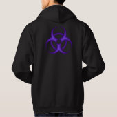 Lila Biogefährdung-SymbolHoodie (backprint) Hoodie (Rückseite)