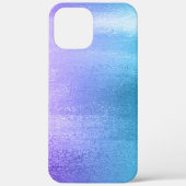 Lila bis aquamariner ombre glänzender Hintergrund Case-Mate iPhone Hülle (Rückseite)