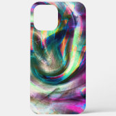 Lila bis farbenfrohe, geschwungene matte Struktur Case-Mate iPhone Hülle (Rückseite)