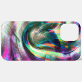 Lila bis farbenfrohe, geschwungene matte Struktur Case-Mate iPhone Hülle (Hinten (horizontal))