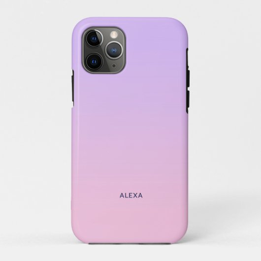 Lila bis rosa ombre Case-Mate iPhone hülle (Rückseite)