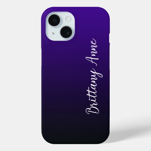 Lila bis schwarz Case-Mate iPhone hülle (Rückseite)