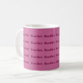 Lila Bismillah Tasse (Vorderseite Links)