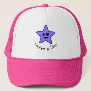 Lila bist du ein Star-Trucker-Hut Truckerkappe