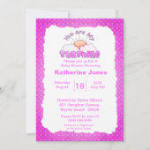 Lila bist du meine Sonnenschutzdusche Einladung (Vorderseite)