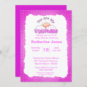 Lila bist du meine Sonnenschutzdusche Einladung