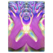 LILA ~ BIZARRE 3D! ~ Blue Yellow Pink original ~ Klemmbrett (Rückseite)