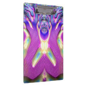 LILA ~ BIZARRE 3D! ~ Blue Yellow Pink original ~ Klemmbrett (Rechts)