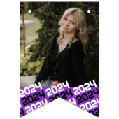 Lila- & Black-16-Foto-Abschluss-Hängebanner Wimpelkette (Zweite Fahne)