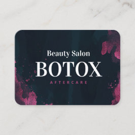 Lila Black Botox Aftercare Business Card Visitenkarte