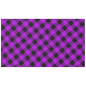 Lila & Black Buffalo Karierter Karo | Tischdecke (Vorderseite (Horizontal))