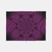 Lila Black Butterfly Petal Fleecedecke (Vorderseite (Horizontal))