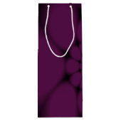 Lila Black Butterfly Petal Geschenktüte Für Weinflaschen (Rückseite)