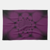 Lila Black Butterfly Petal Geschirrtuch (Horizontal)