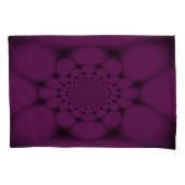 Lila Black Butterfly Petal Kissenbezug (Vorderseite-Links)