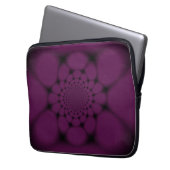 Lila Black Butterfly Petal Laptopschutzhülle (Vorderseite Links)