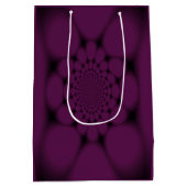 Lila Black Butterfly Petal Mittlere Geschenktüte (Rückseite)