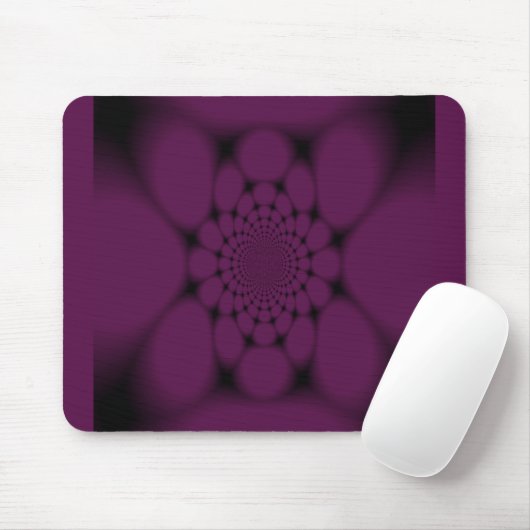 Lila Black Butterfly Petal Mousepad (Mit Mouse)