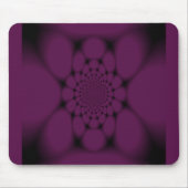 Lila Black Butterfly Petal Mousepad (Vorne)