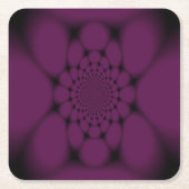 Lila Black Butterfly Petal Rechteckiger Pappuntersetzer (Vorderseite)