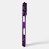 LILA BLACK DAMASK YELLOW GEMSTONE MONOGRAMM Case-Mate iPhone HÜLLE (Rückseite / Rechts)