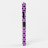 LILA BLACK HEART PATTERN IPHONE anpassbar Case-Mate iPhone Hülle (Hinten/Rechts)