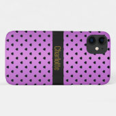 LILA BLACK HEART PATTERN IPHONE anpassbar Case-Mate iPhone Hülle (Rückseite (Horizontal))