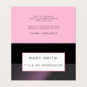 Lila Black Luxury Visitenkarten (Außenseite Aufgefaltet)