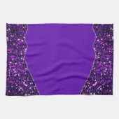 LILA BLACK MARBLE AGATE Table Runner Geschirrtuch (Horizontal)