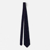Lila Black Mosaic Neck Tie Krawatte (Rückseite)