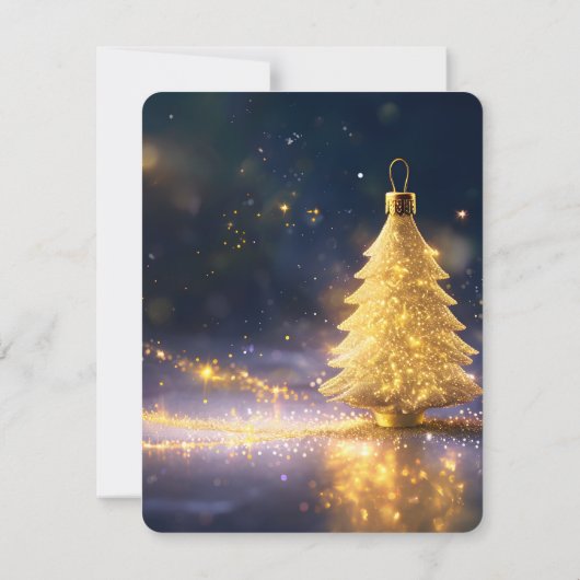 Lila Black Ombré Golden Glitzern Luxus Neujahr Einladung (Rückseite)