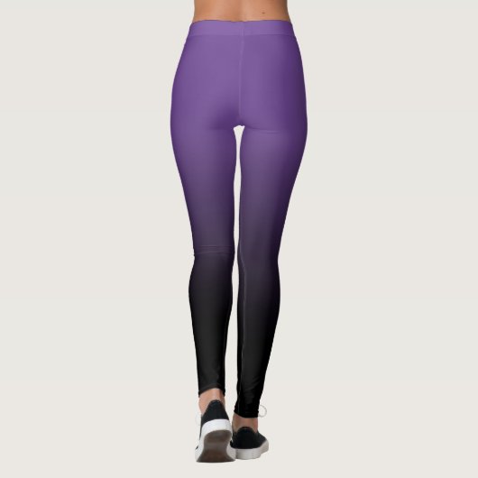 Lila Black Ombre Leggings (Rückseite)