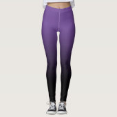 Lila Black Ombre Leggings (Vorderseite)
