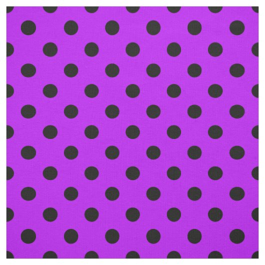Lila Black Polka Dots Textile Stoff (Muster)