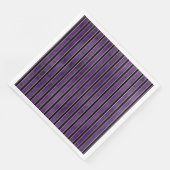 LILA BLACK SILVER HALLOWEEN STREIFEN SERVIETTE (Ecke)