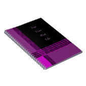 Lila-Black-Spiral-Notebook Notizblock (Rechte Seite)