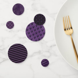 LILA BLACK SPOOKY HALLOWEEN PATTER KONFETTI