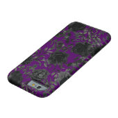 Lila Black Wedding Gothic-Rose Case-Mate iPhone Hülle (Unterseite)