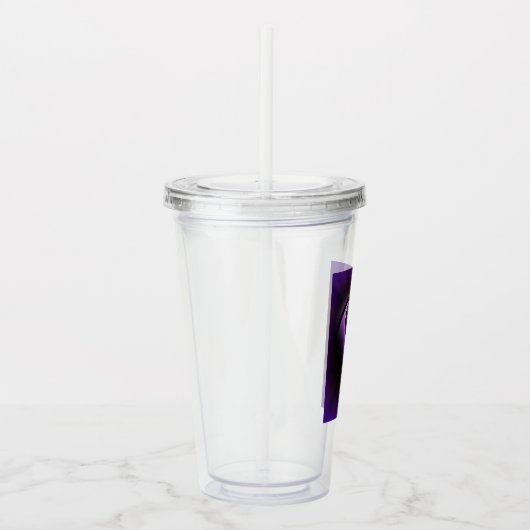 Lila & Black Yin-Yang Acryltrinkbecher (Rechts)