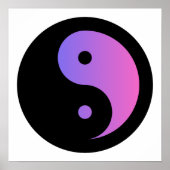 Lila-Black Ying Yang Poster Paper (Matte) (Vorne)