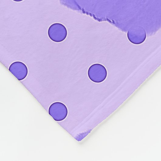 Lila Blankette! Fleecedecke (Ecke)