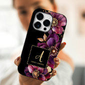 Lila Bläschen iPhone Hülle
