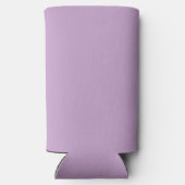 Lila Bläschen-Minimal-Monogramm-Hochzeit Selters Dosenkühler (Rückseite)