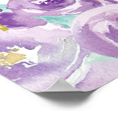 Lila Bläschenwaage Poster (Ecke)