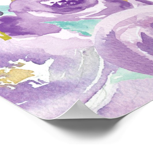 Lila Bläschenwaage Poster (Ecke)