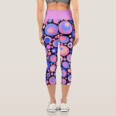 Lila Blasen Capri Leggings (Rückseite)