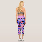 Lila Blasen Capri Leggings (Rückseite)