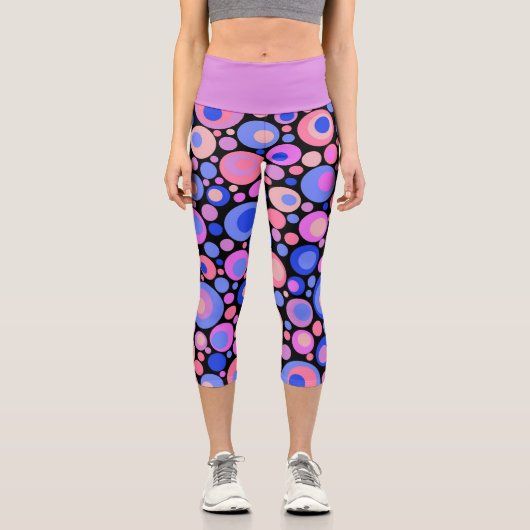 Lila Blasen Capri Leggings (Vorderseite)
