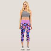 Lila Blasen Capri Leggings (Vorderseite)