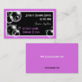 Lila Blasen, die Service-Geschäfts-Karten säubern Visitenkarte (Vorne/Hinten)